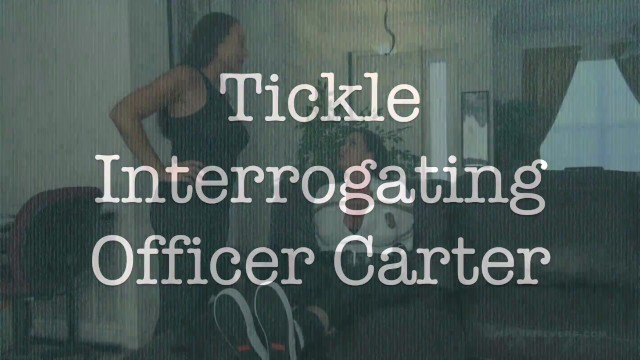 Nyssa Nevers Tickle Interrogating Officer Christina Carter - Christina Carter, Nyssa Nevers