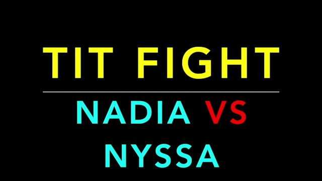 Tit Fight - Nyssa Nevers VS Nadia White - Nadia White, Nyssa Nevers