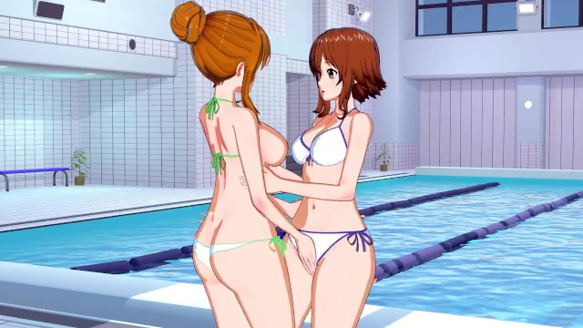 Grand Blue - Nanaka X Chisa 3D Yuri Hentai