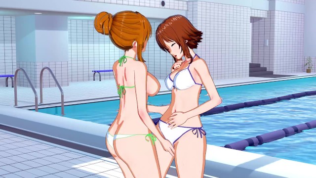 Grand Blue - Nanaka X Chisa 3D Yuri Hentai