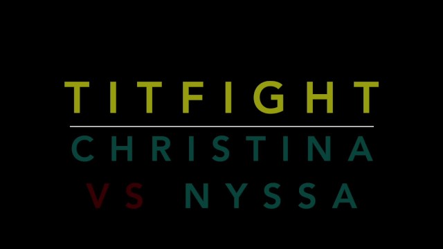 Tit Fight - Christina Carter VS Nyssa Nevers - Christina Carter, Nyssa Nevers