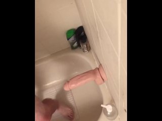 Big Dildo Fucking Sam In The Shower