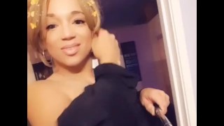 Puerto Rican Light-Skinned Sexy TS Sucks 18-Year-Old THICK Puerto Rican DL Dick And Gets BBC In His Mouth