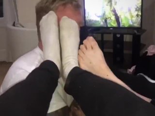 Two Masters Dominate Their Foot Sub