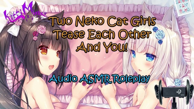 Anime Tease Porn - ASMR - two Anime Neko Cat Girls Tease each other and YOU! Audio Roleplay -  Pornhub.com