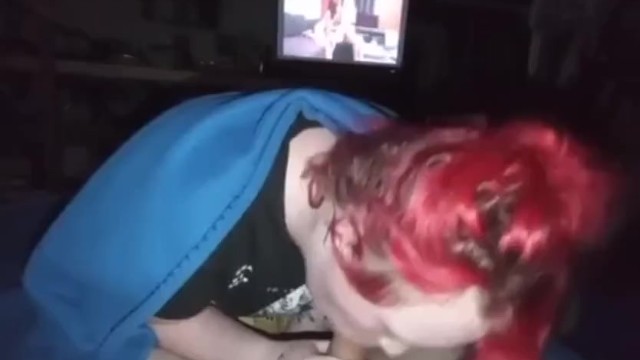 Red head gives head 12