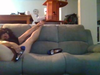 She Sucks And Uses High Heels To Fuck Herself