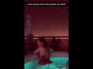 Dani Daniels .com - Public Hot Tub Snap Show