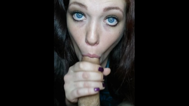 Blowjob blue eyes POV blue