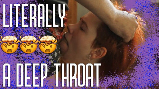 REDHEAD TOMA UNA LONGITUD COMPLETA EN LA BOCA PARA LAS TOKENS