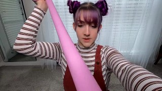 Deepthroating 33 Inches With Camera Behind The Scenes To See Where It All Goes First Person View