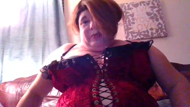 Tranny bbw talks about her corset, her pierced nipples, her belly, Her domme persona. 17