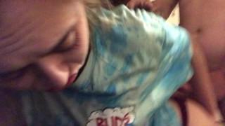 While Her Boyfriend Is Getting Beer A Cheating Native Teen Takes Dick Doggy Style And Cums