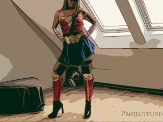 Strong Wonder Woman Used Like A Slut - First Time Cosplay Costume Roleplay Sex_Long Version