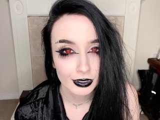 Raven Alternative- Your British vampire mistress makes you watch her cum