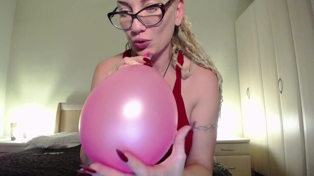 Blow to Pop Small Pink Balloon.mp4
