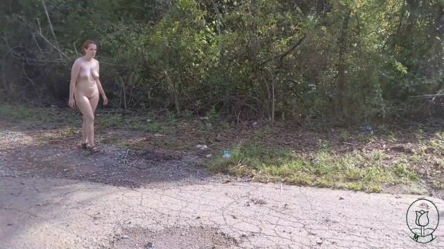 Getting naked on the side of the road 13