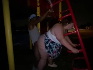 Bbw Getting Fucked In The Public Park By A Bbc
