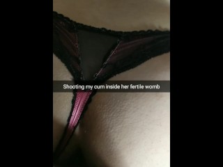 Cumming into tight 18-years old teen pussy~ Bareback Snapchat