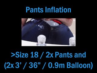 Wwm - Size 18 2X Jeans Belly Inflation Quickie