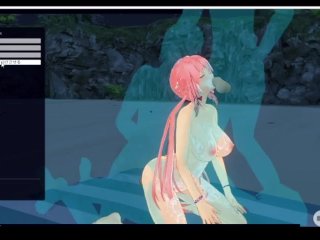 [CM3D2] - The Future Diary,Yuno Gasai Gets Roughly UsedAt the Beach