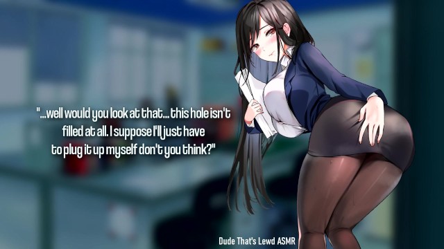 Anime Secretary Porn - The Buttslut Secretary can't be this Lewd! (Anal ASMR) - Pornhub.com