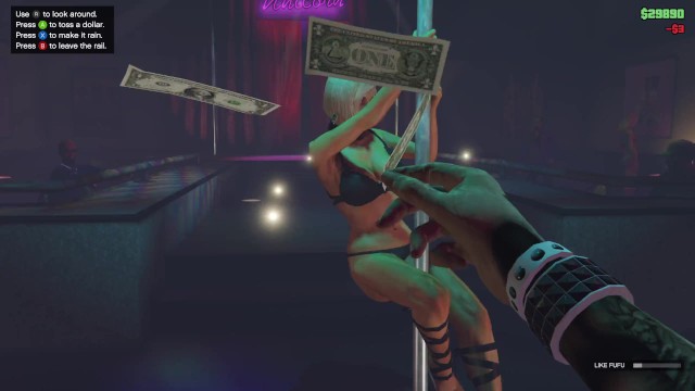 FUFU POLE DANCING IN STRIP CLUB