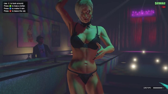 FUFU POLE DANCING IN STRIP CLUB