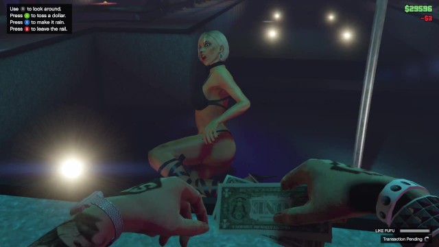 FUFU POLE DANCING IN STRIP CLUB