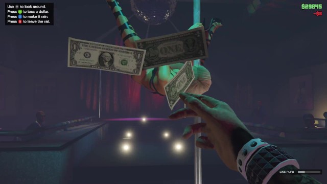 FUFU POLE DANCING IN STRIP CLUB