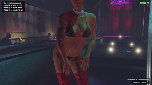 INFERNUS POLE DANCING IN STRIP CLUB