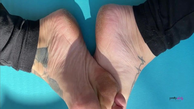 Sweaty Small Feet Foot Play On Yoga Mat Trailer 11