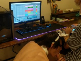Working On A Song While Getting A Bj/Fucking