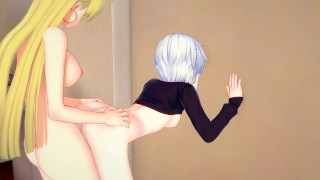 [DxD] Futanari Asia fuck Koneko(3d hentai)