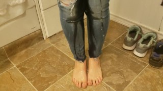 Pissy Jeans and Sockless Shoe Fetish