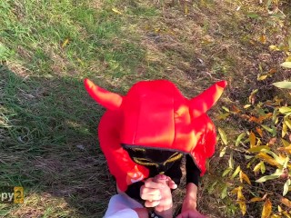 Red_devil sucked all the cum from the_guy