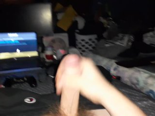Got Bored Waiting So I_Decided to_Make My Huge_Cock Cum