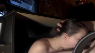 I Came Down Her Throat After My Stepsister Gave Me A Blowjob While I Was Trying To Play Among Us