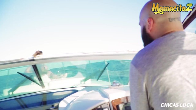 ChicasLoca - Gina Snake Huge Tits Spanish Slut Outdoor Rough Fuck On A Boat 5