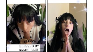 While Dirty Talking Her Pastor A Hot Slutty Nun Gives An Amazing POV Blowjob