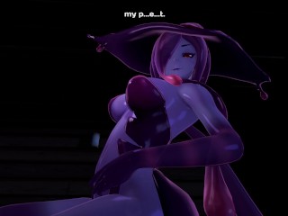 Halloween night with Slime-Girl - Eris_(3D Hentai,4K, 60FPS, Uncensored)