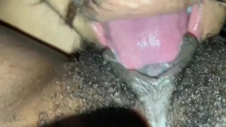 Eating Pussy Tongue Massage With A Big Clit