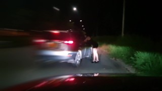 I Disguise Myself As A Night Whore And A Stranger Pays Me To Fuck In His Car