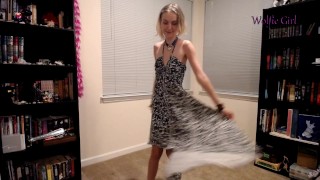 Dresses Wolfiegirl17 Is A Skinny Blonde Who Tries On All Of Her Dresses