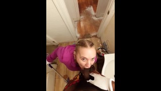Sluty Stepsister Oaktree Is A Cleaning Slut