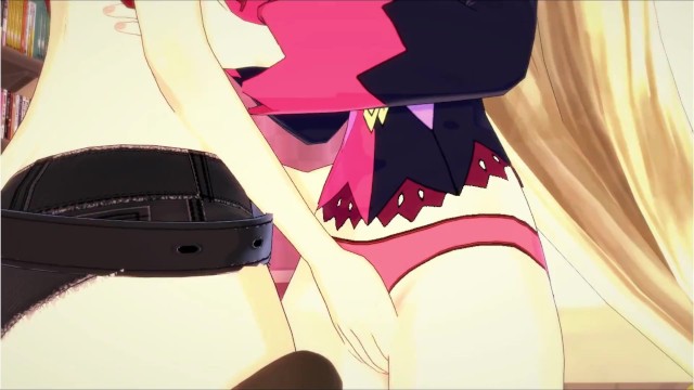 Tales of Berseria Hentai - Velvet fucks Magilou with a lesbian strapon until she cums.