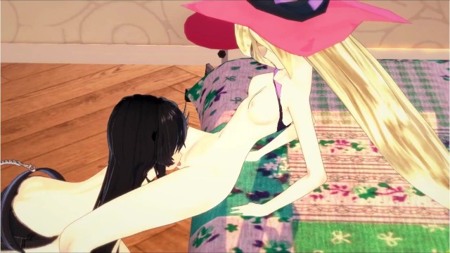 Tales of Berseria Hentai - Velvet fucks Magilou with a lesbian strapon until she cums.