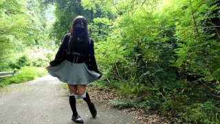 Upskirt During An Outdoor Exposure Honoka Unintentionally Encounters A Hunter