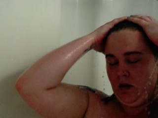 BBW GF Golly Bells_Brushes Teeth and Showers in Slow-Mo. Soapy Belly Play Very Cute