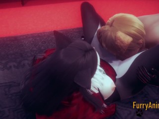 Furry_Hentai 3D - DogBoy and Cat_Have Hard Sex 1/2